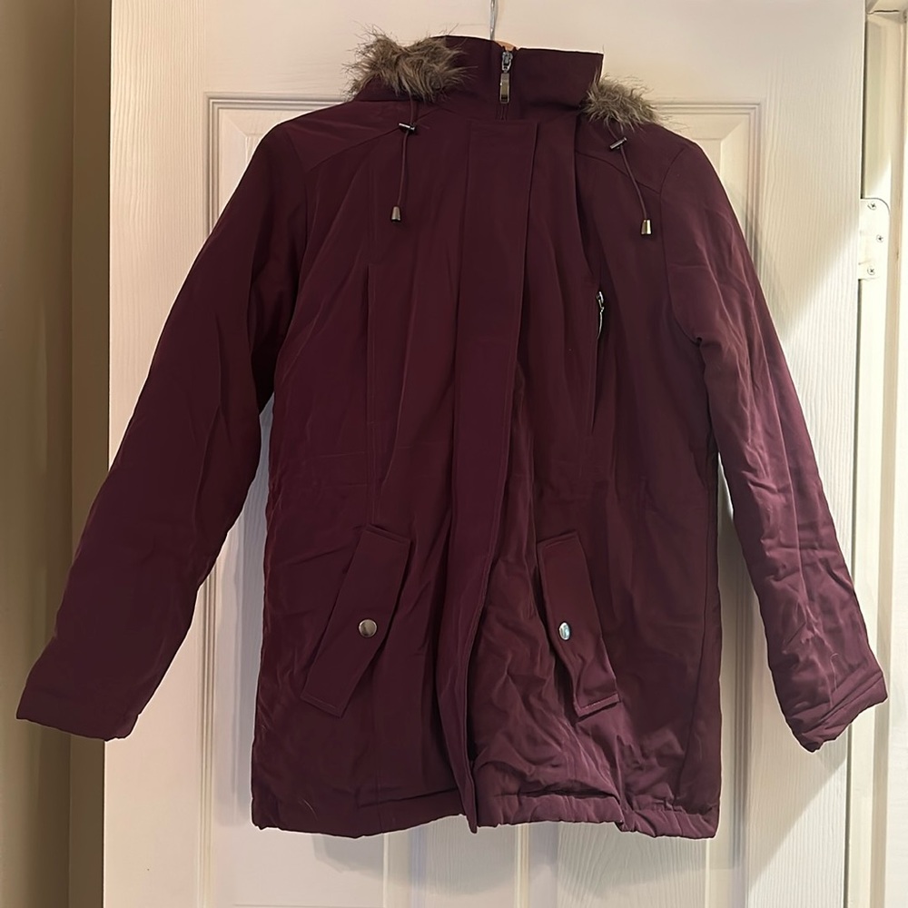 Basic Edition Purple Winter Jacket With Fur Lining - image 1